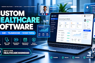 develop healthcare software, medical app, ehr, emr and telehealth platform
