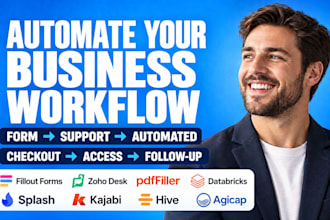 automate fillout forms zoho desk pdffiller databricks splash kajabi hive agicap