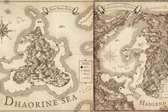 draw fantasy cartographer fantasy novel book map fantasy world map dnd party map
