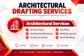 draw 2d autocad floor plans and architectural layouts