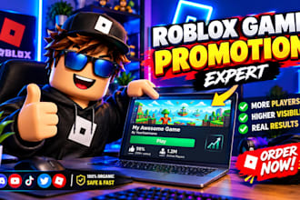 roblox game promotion, roblox ads, promote roblox game to 900k gamers
