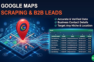 do scrape google maps for b2b leads and business contacts