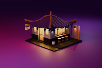 create 3d models environments and high quality renders