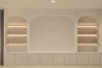 design media wall cabinets in mozaik