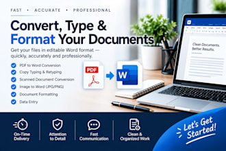 convert PDF to word, i will type pro handwritten docs