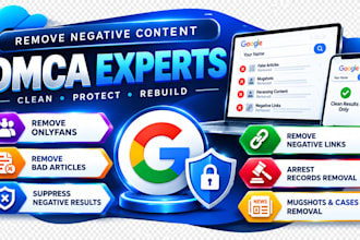 remove mugshots and suppress negative google results, articles, news case link