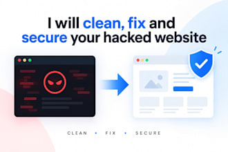 clean, fix and secure your hacked website