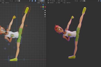 3d model, 3d rig, 3d game character, facial rigging, weight painting, mmd, gmod