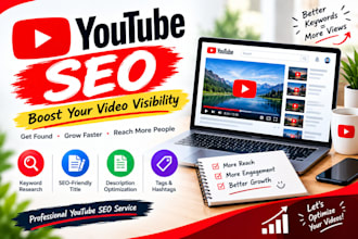 do professional you tube SEO to optimize your videos