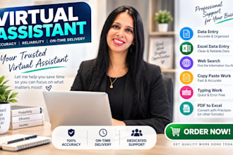 do fast data entry typing work job, excel data entry, web research, PDF