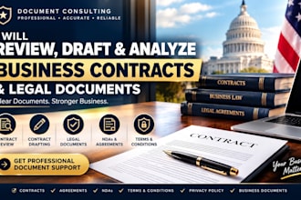 review agreements, ndas, terms and conditions, contracts review for businesses