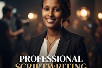 write film scripts and commercial video scripts