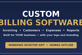 build a custom billing and invoice software for your business