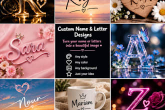 designs for loversletters and names