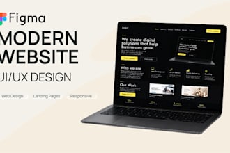 design a modern website UI in figma