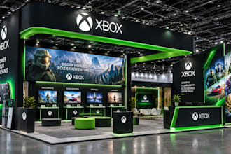 design professional exhibition stand graphics, backdrops and banners