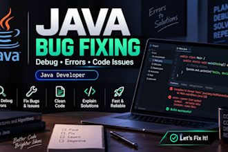 debug and fix errors in your java code