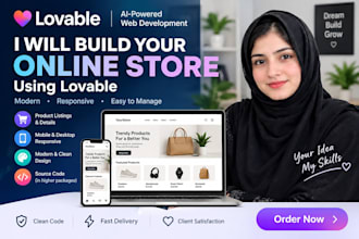 build a modern responsive online store using lovable