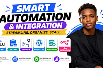 integrate zulu CRM job card dispatch setup website cms asset mgmt n8n automation