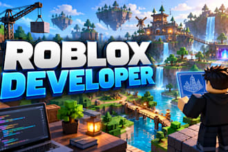 build roblox game, map, scripting, roblox studio, lua and custom development