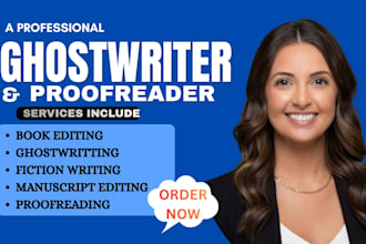 be your ebook ghostwriter, proofreader for dark fantasy