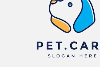design unique dog paw logo