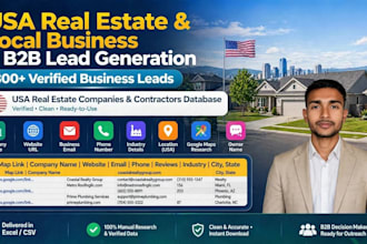 do USA real estate local business b2b lead generation database