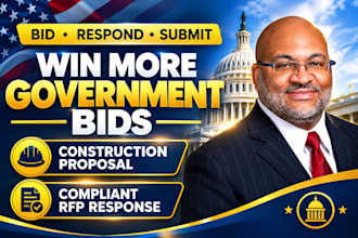 prepare government construction proposal and compliant bid response