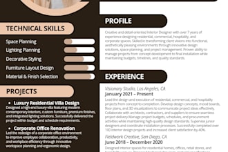 design a professional CV resume that gets noticed
