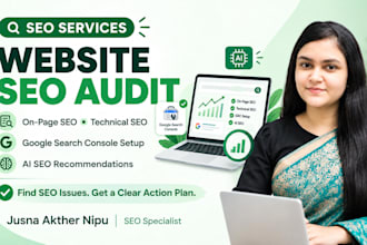 do on page and technical audit, gsc setup and ai SEO