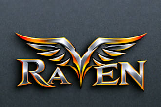 design modern 3d metallic, chrome, and luxury emblem logo for your business
