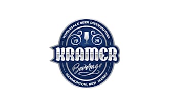 create hand drawn vintage logo