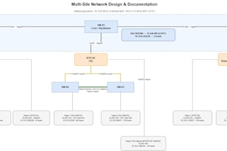 design your vlsm IP addressing scheme and topology diagram