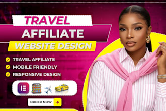 build affiliate travel website, travel agency for passive income