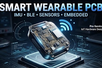 design smart wearable pcb with imu, ble and embedded systems