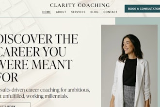 design squarespace career coach website career counselor life coach website