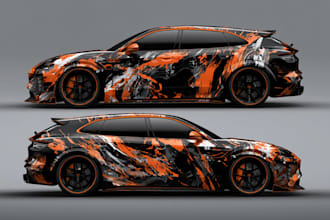 design car wrap, car livery, car decal, car sticker