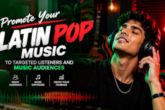 promote your latin pop music to targeted listeners and music audiences