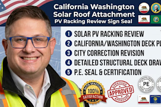 california washington solar roof attachment pv racking review sign seal oregon