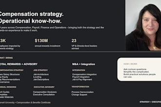 provide compensation consulting and total rewards projects
