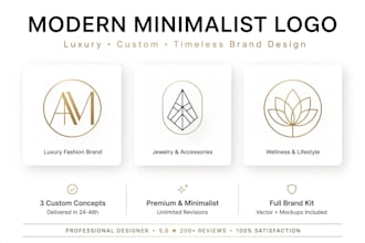 design modern minimalist luxury logo