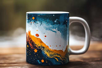 coffee mug design, custom mug design