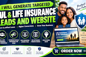generate iul leads, life insurance leads via facebook and instagram ads