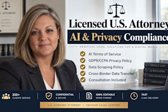 draft ai terms of service and gdpr, ccpa data privacy compliance
