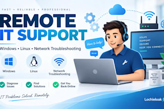troubleshoot windows, network, and IT technical issues
