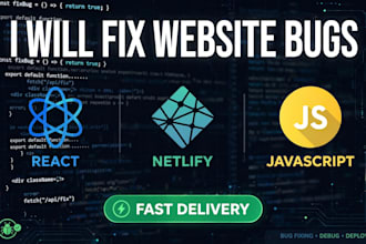 fix website bugs, error and netlify deployment issue fast