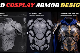 3d cosplay creation 3d wearable cosplay armor 3d cosplay model 3d mask printing