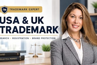 help with trademark registration in the USA and UK including trademark search