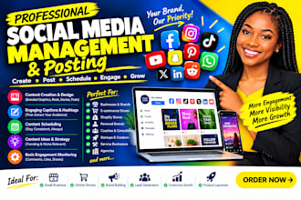 manage your social media, create content and schedule posts