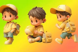 illustrate children book, picture book, kid story, children storyboard character